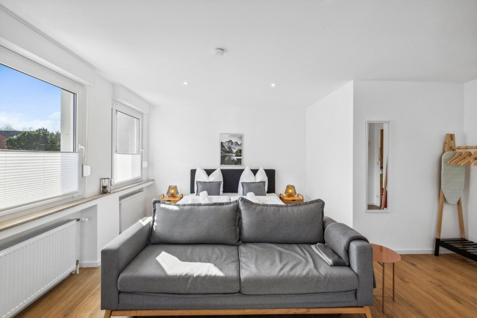 Citychalet-Uni- Boxspringbett Kueche-Ruhig-Parkplatz بوخوم المظهر الخارجي الصورة